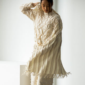 SUPER 140 WOOL FRINGE