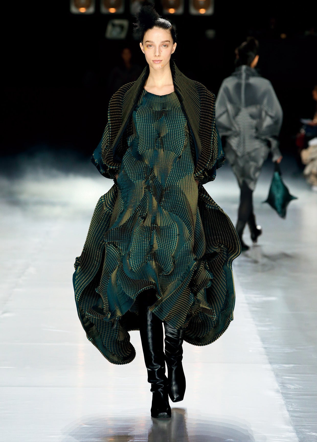 issey miyake コレクション スチームストレッチ トップス issey miyake コレクション スチームストレッチ トップス