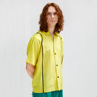 MESH LINE FLAT SHIRT