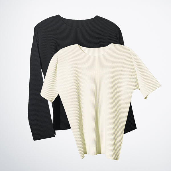 アイテムのご紹介「FINE KNIT PLEATS」 – isseymiyake.com