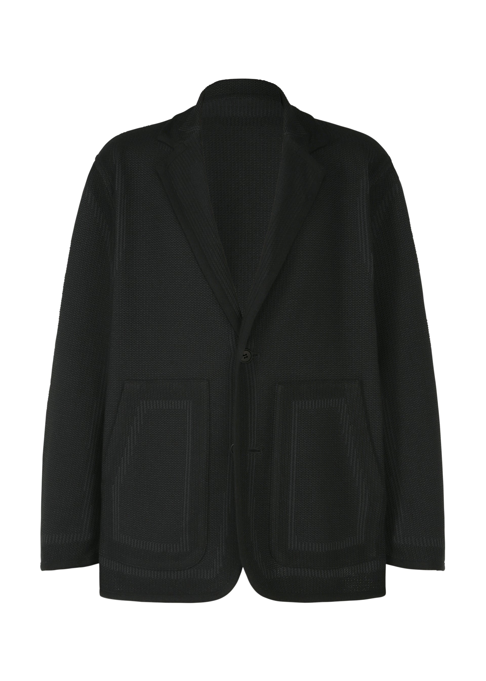 ISSEY MIYAKE ブラックカーディガン ニットジャケット TYPE-K 008 – isseymiyake.com