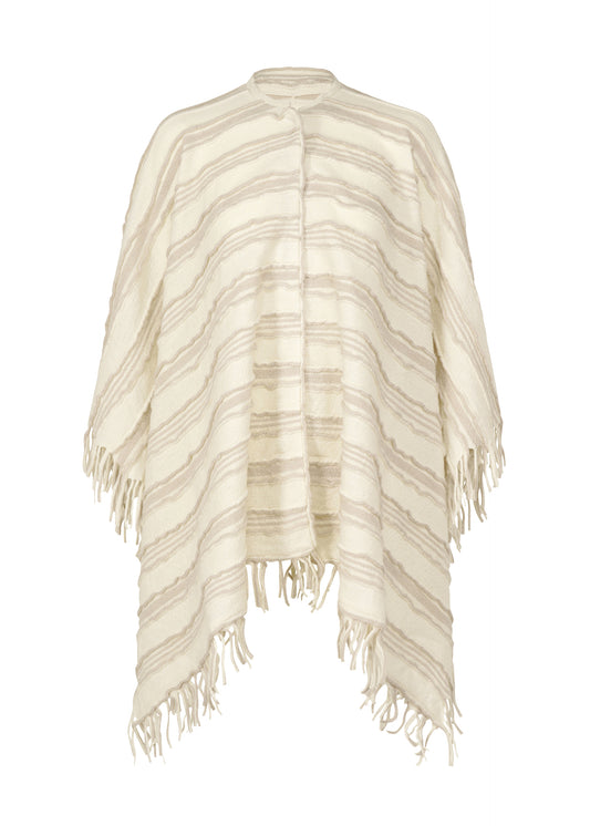 SUPER 140 WOOL FRINGE、ウィメンズ_トップス_トップ、ホワイト