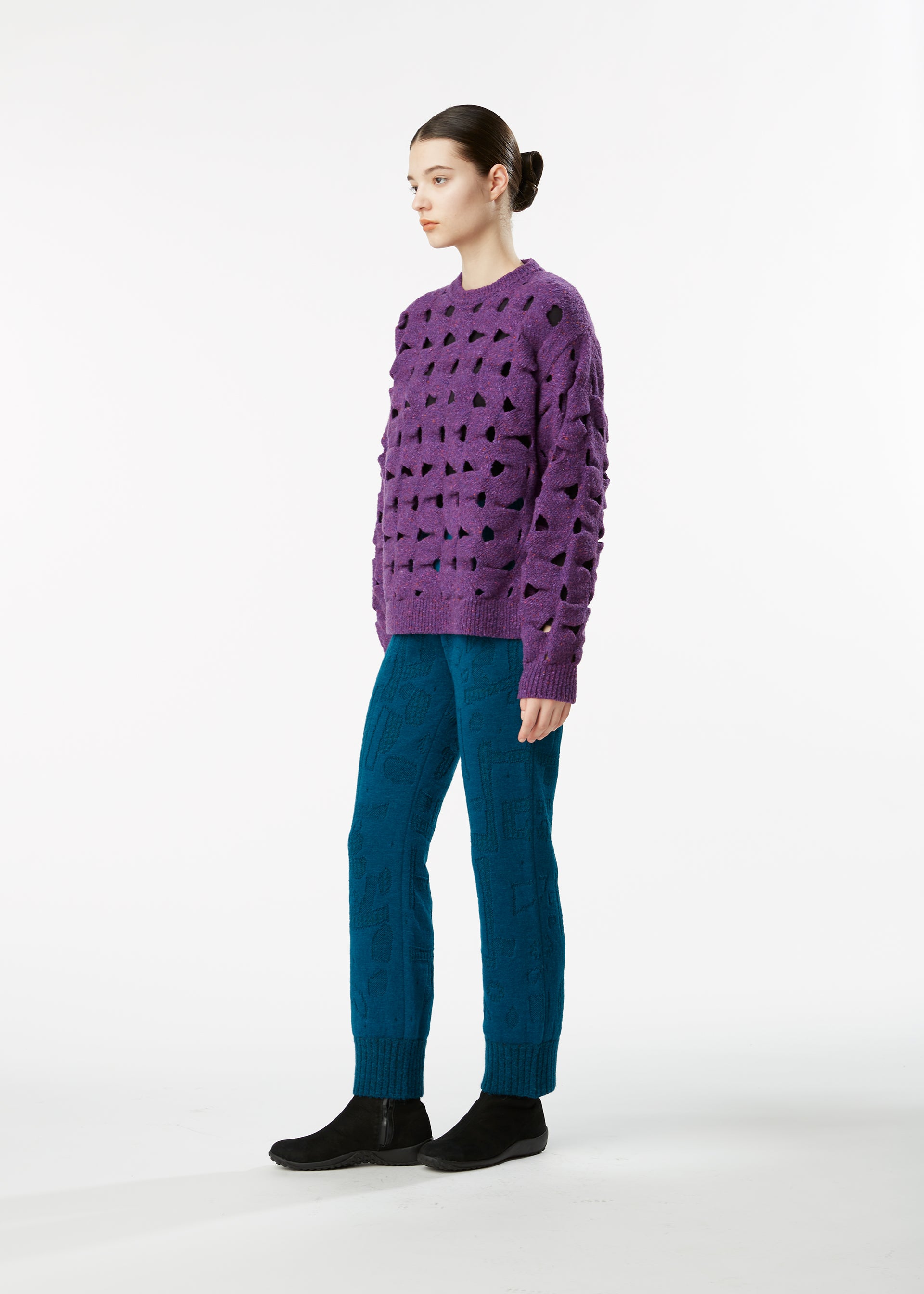 WOOL NEST KNIT、ウィメンズ_トップス_トップ、着用画像2