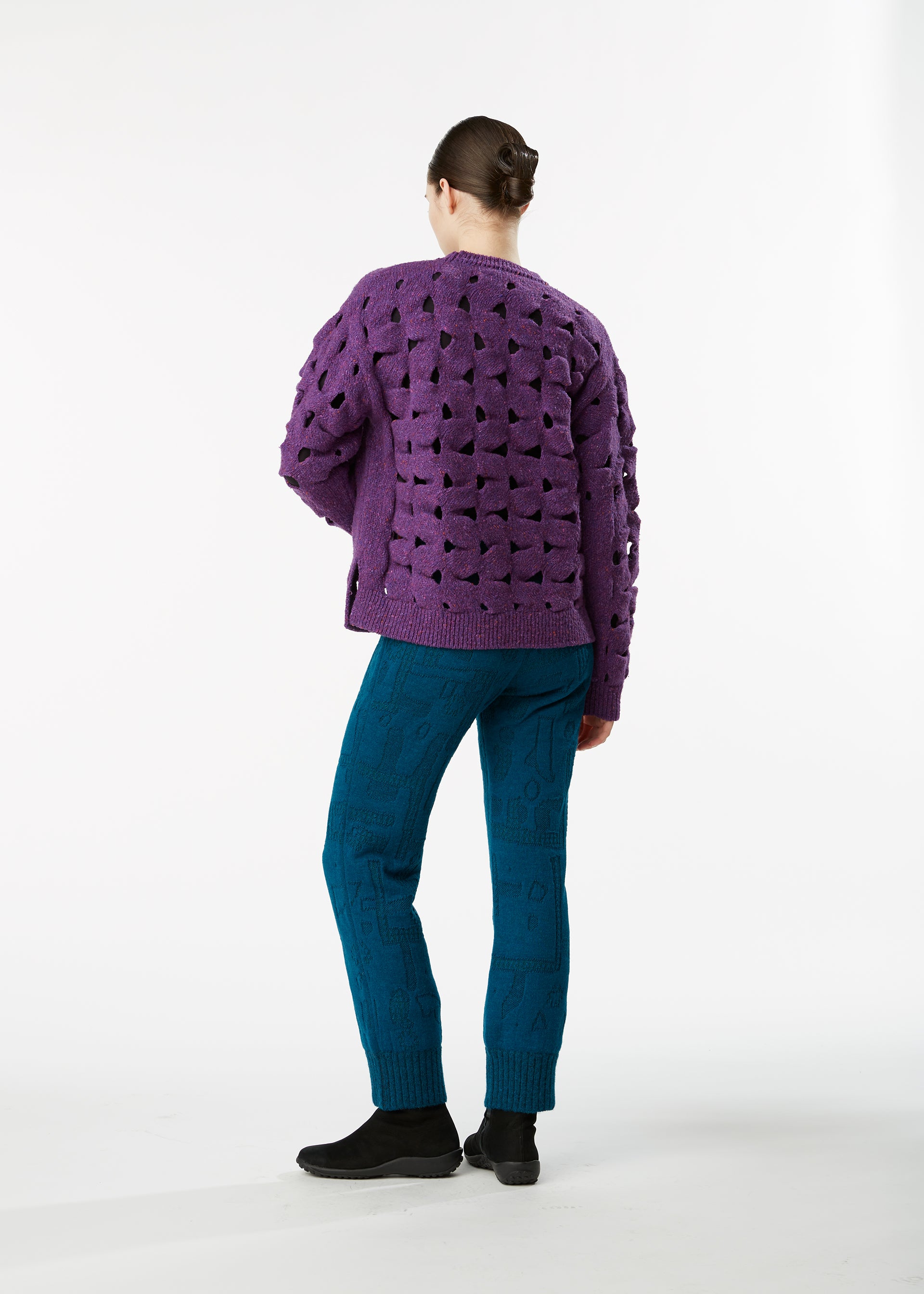 WOOL NEST KNIT、ウィメンズ_トップス_トップ、着用画像3