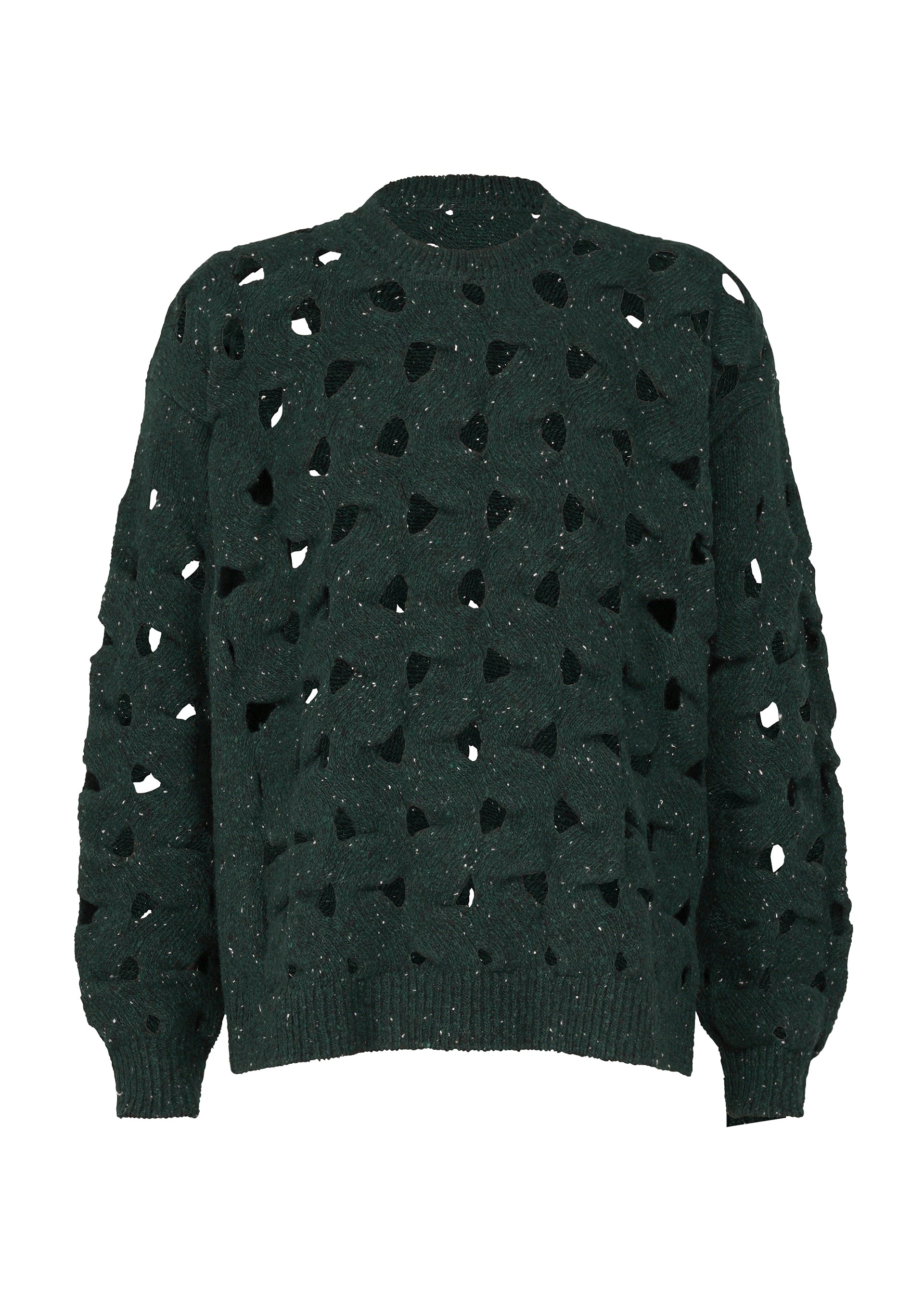 WOOL NEST KNIT、ウィメンズ_トップス_トップ、グリーン