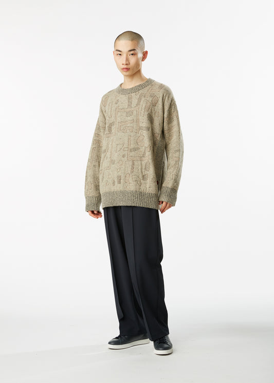 GEOMETRIC KNIT、ウィメンズ_トップス_トップ、着用画像1