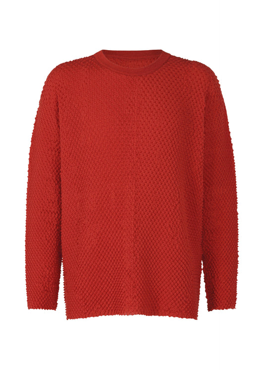 HIGH TWIST WOOL、ウィメンズ_トップス_トップ、レッド