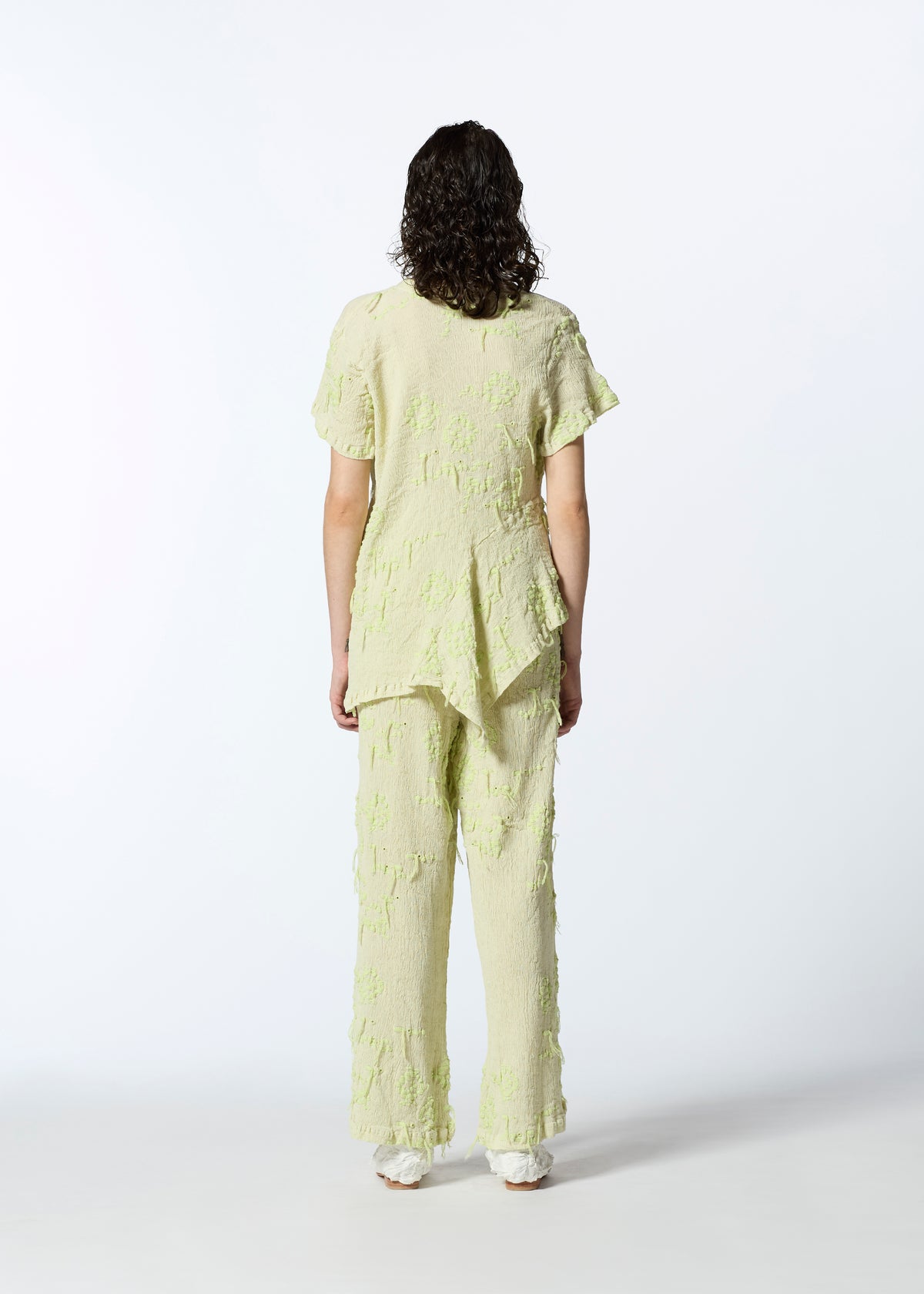 KYO CHIJIMI CUT LOOP、ウィメンズ_パンツ、着用画像3