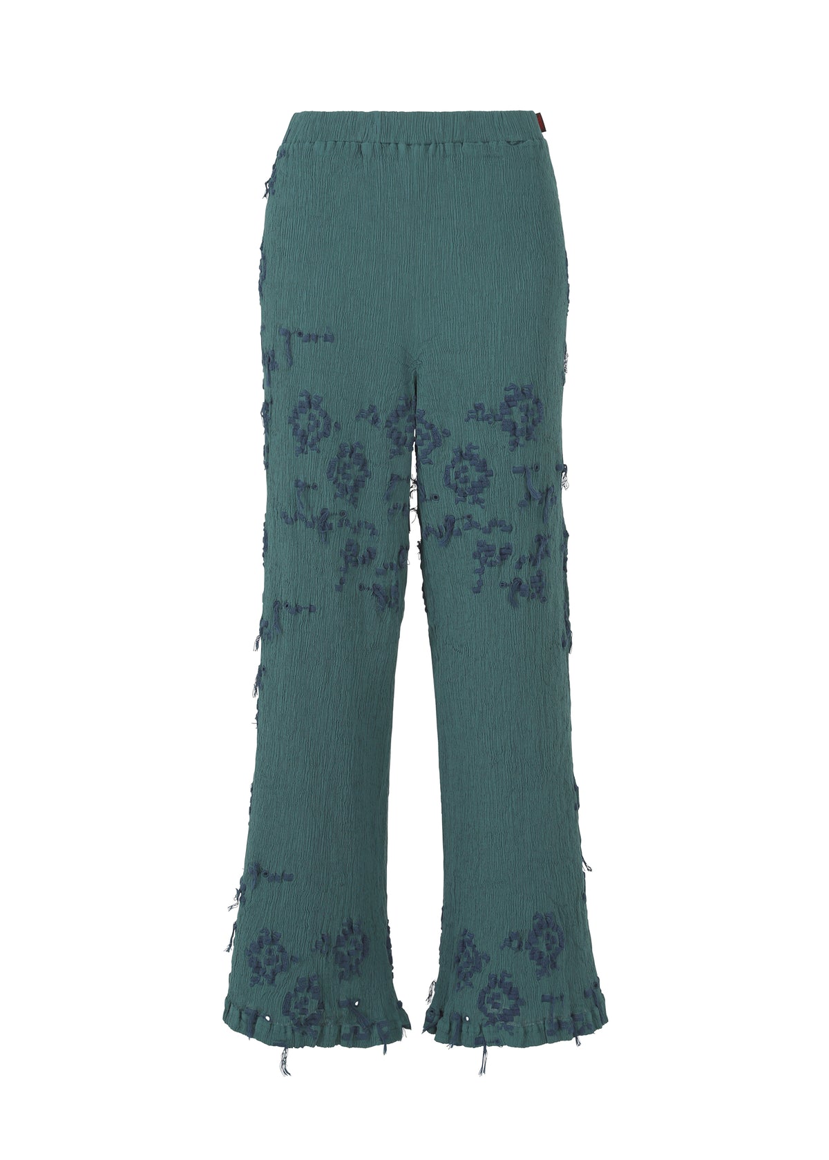 KYO CHIJIMI CUT LOOP、ウィメンズ_パンツ、グリーン