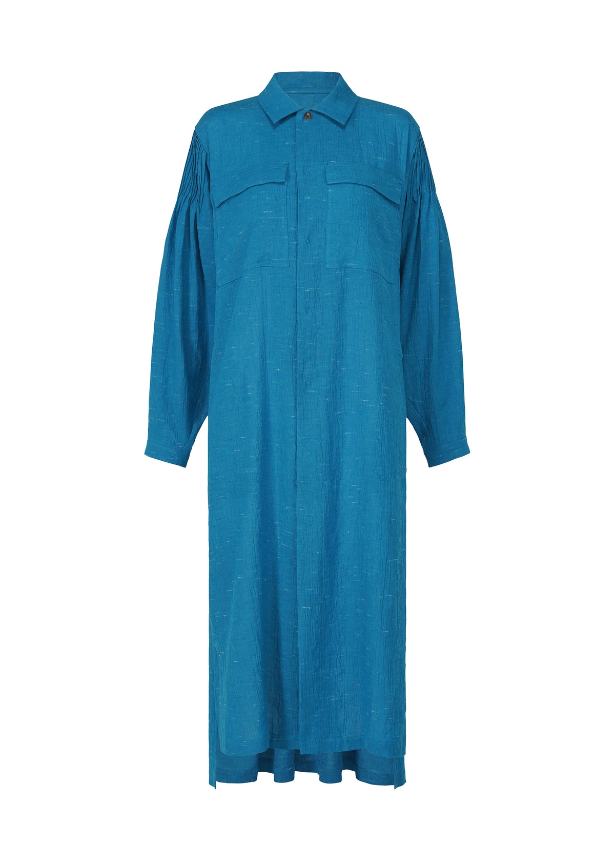 PINTUCKING、ウィメンズ_ワンピース、ブルー