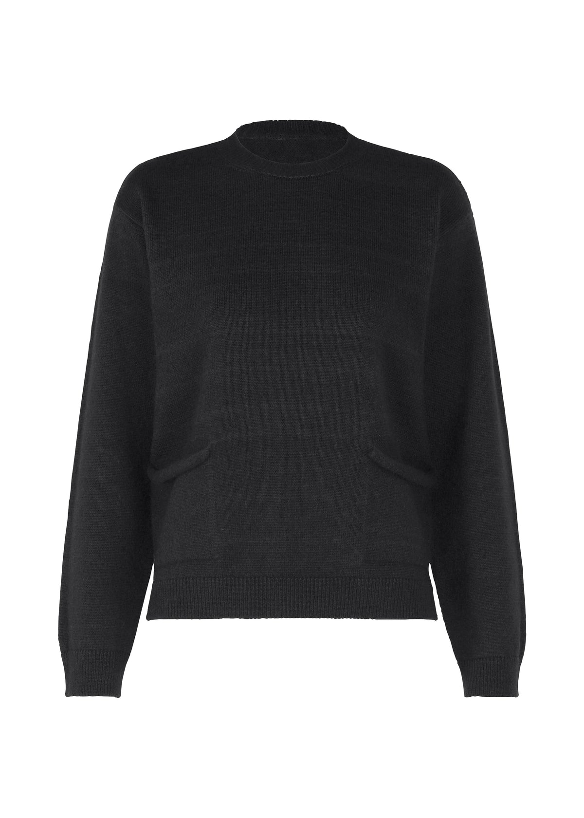 POCKET KNIT、ウィメンズ_トップス_トップ、ブラック