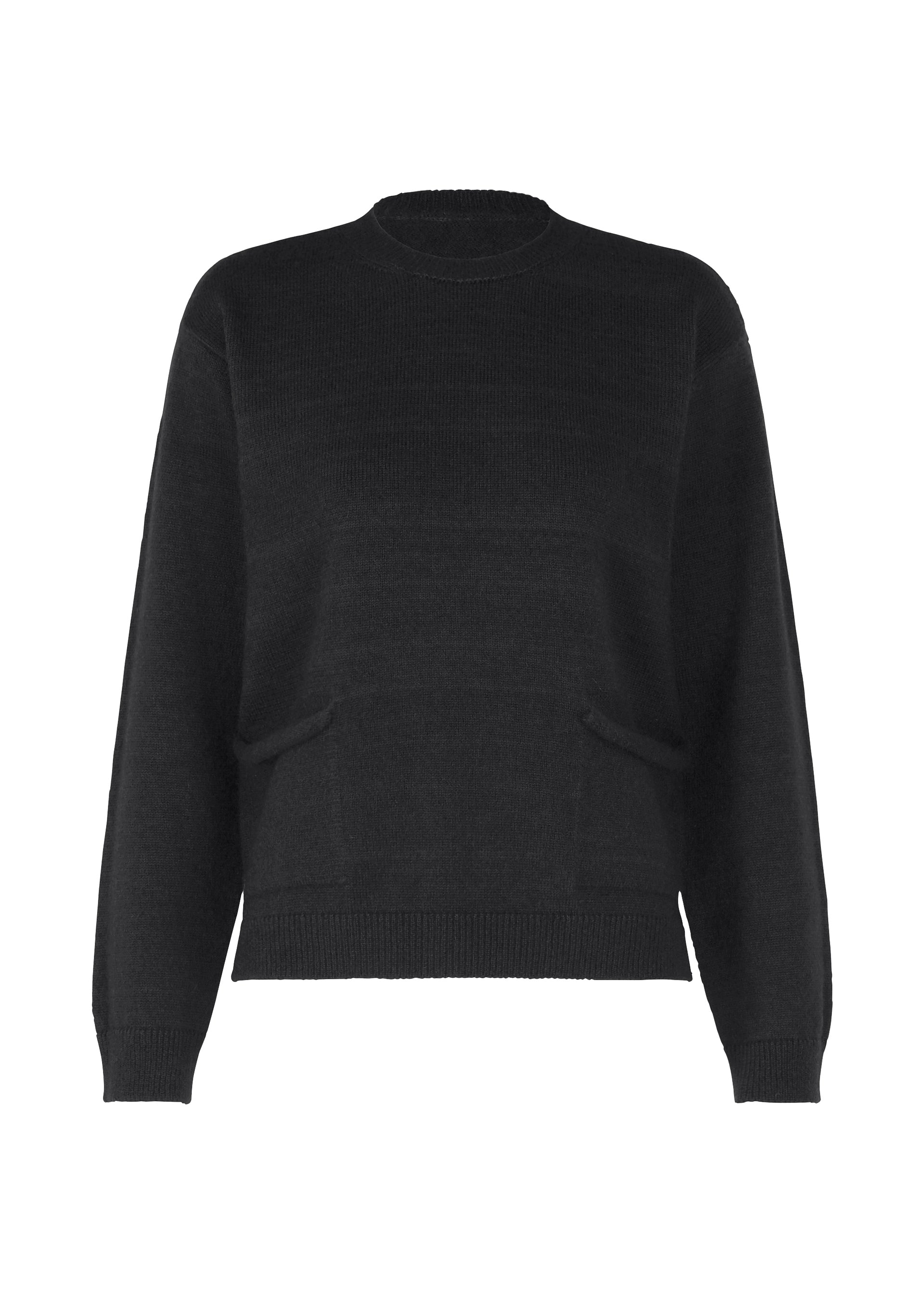 POCKET KNIT、ウィメンズ_トップス_トップ、ブラック