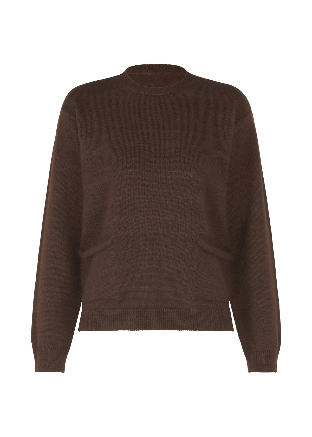 POCKET KNIT、ウィメンズ_トップス_トップ、ブラウン