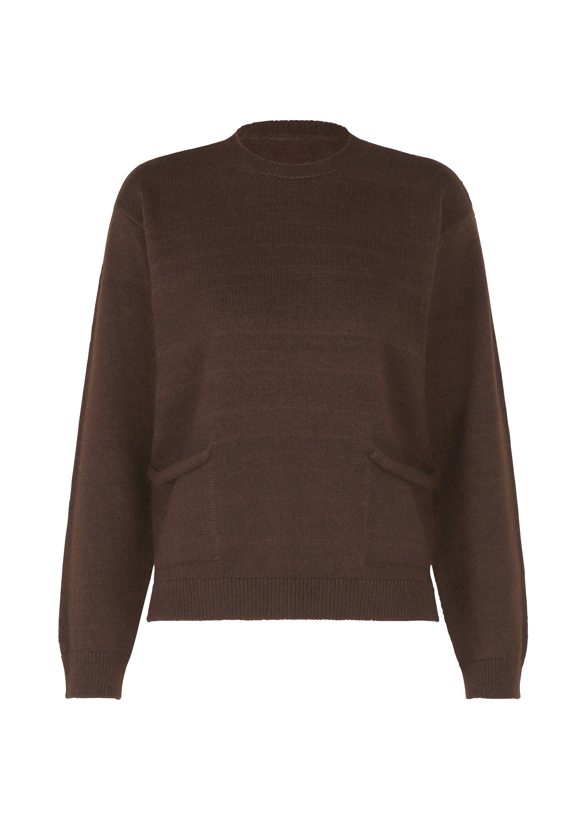 POCKET KNIT、ウィメンズ_トップス_トップ、ブラウン