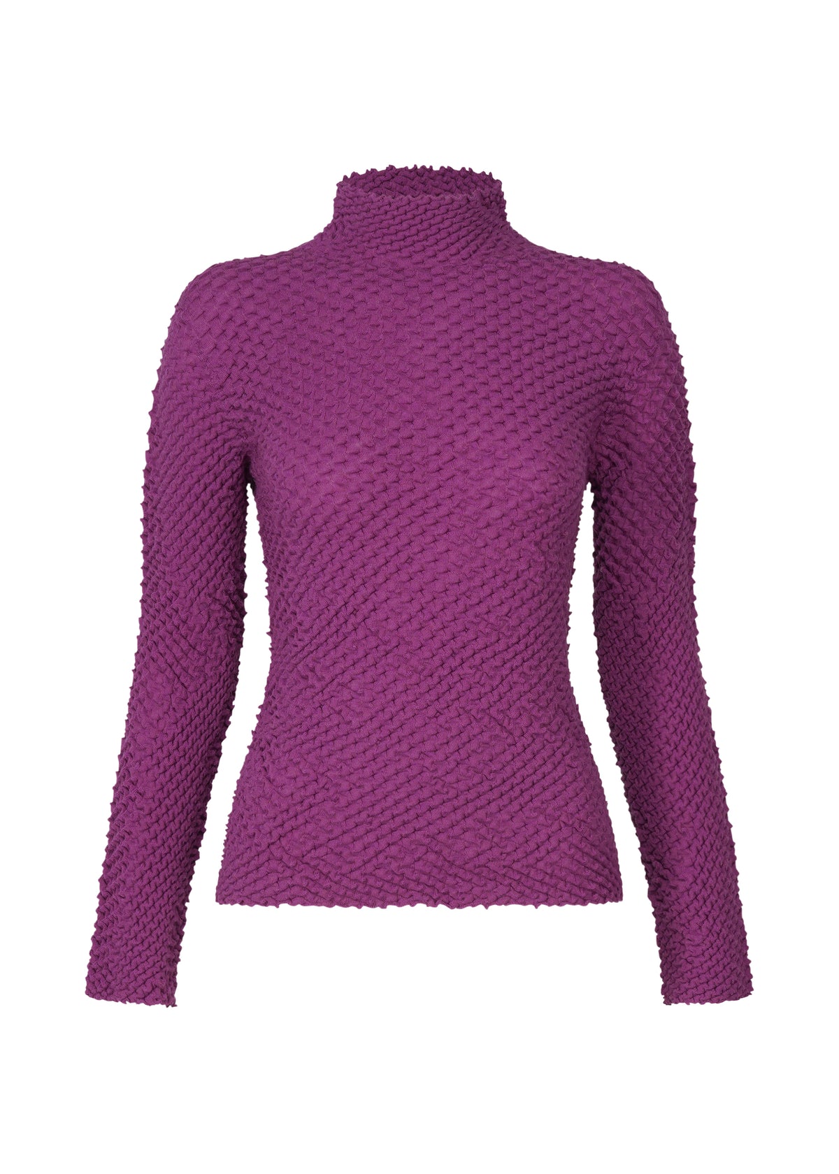 HIGH TWIST WOOL COTTON、ウィメンズ_トップス_トップ、パープル