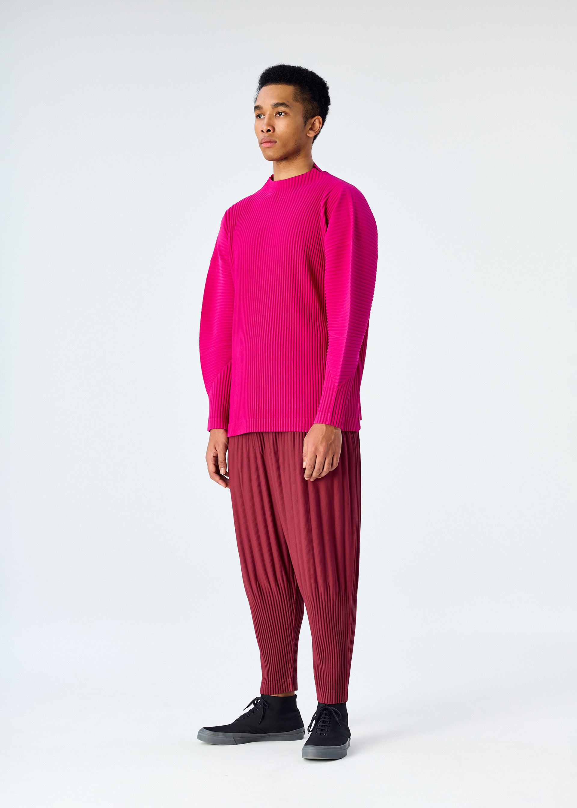 COLOR PLEATS、メンズ_パンツ、着用画像2