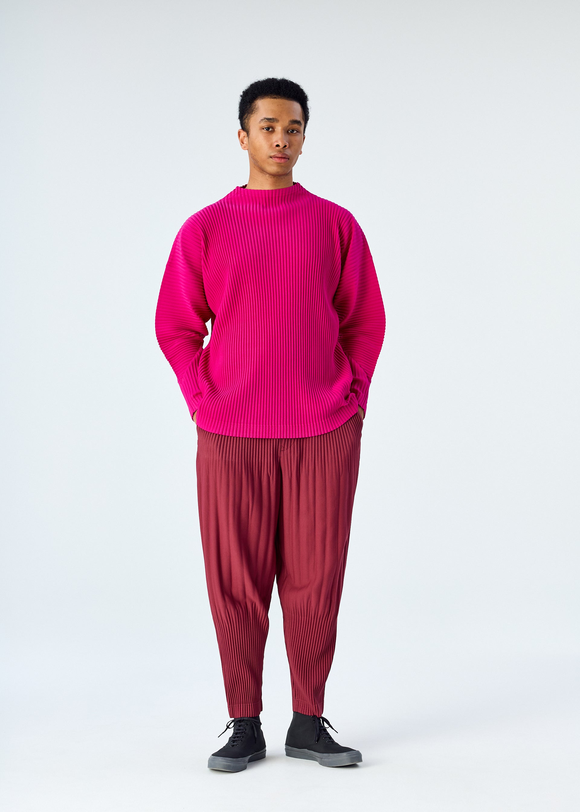 COLOR PLEATS、メンズ_パンツ、着用画像4