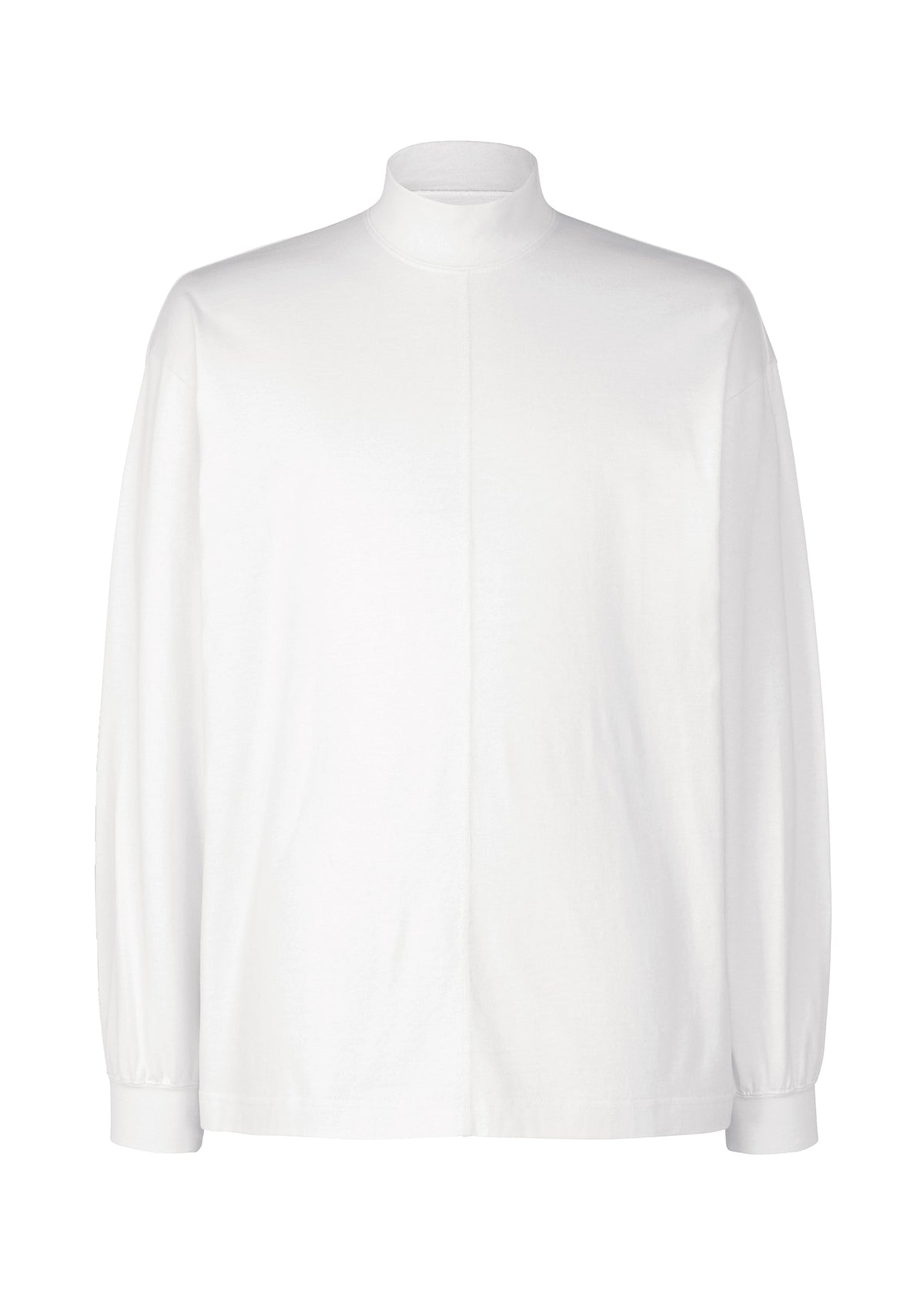Black Turtleneck Top、メンズ_トップス_トップ、ホワイト