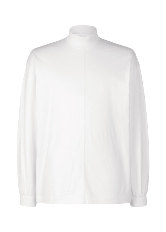 Black Turtleneck Top、メンズ_トップス_トップ、ホワイト