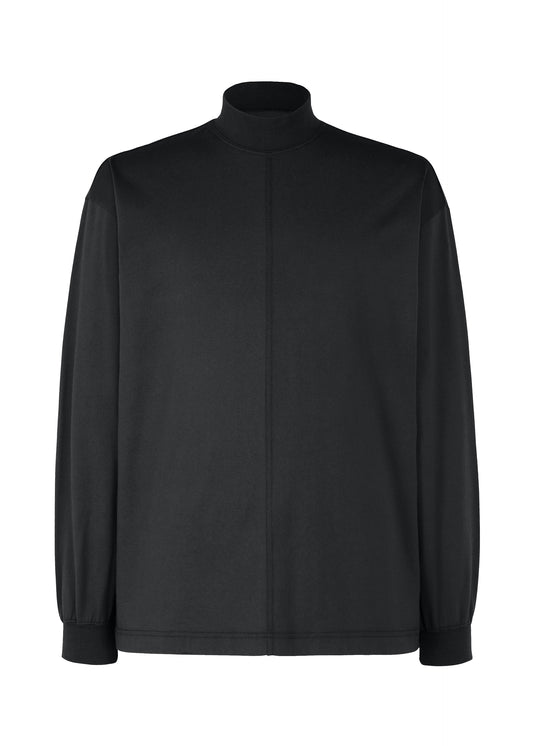 Black Turtleneck Top、メンズ_トップス_トップ、ブラック