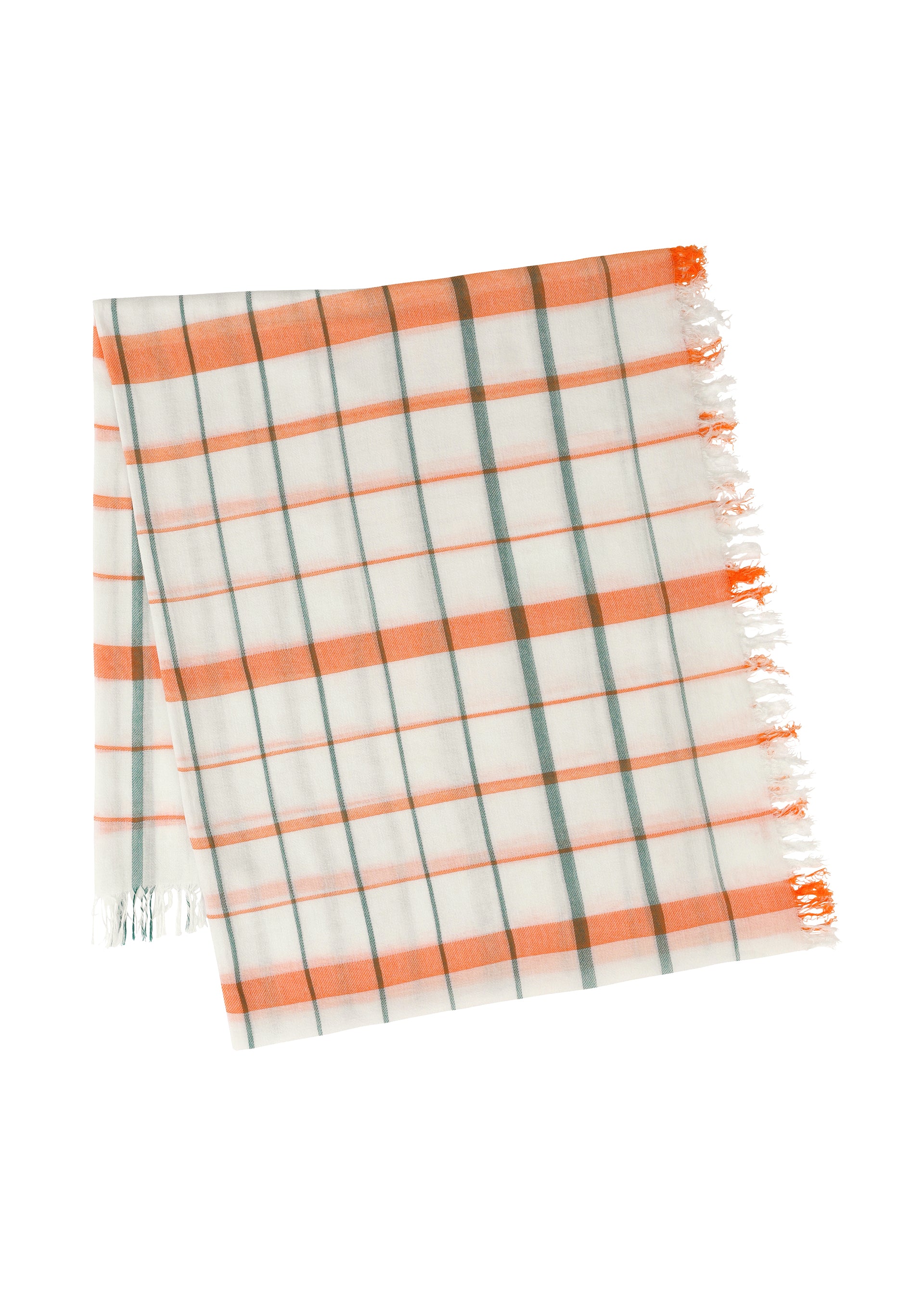 PLAID STOLE、アクセサリー&その他_ストール、ホワイト