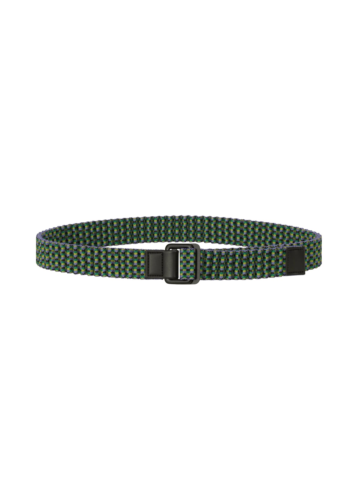 JACQUARD PLEATS BELT、アクセサリー&その他_アクセサリー、ネイビー
