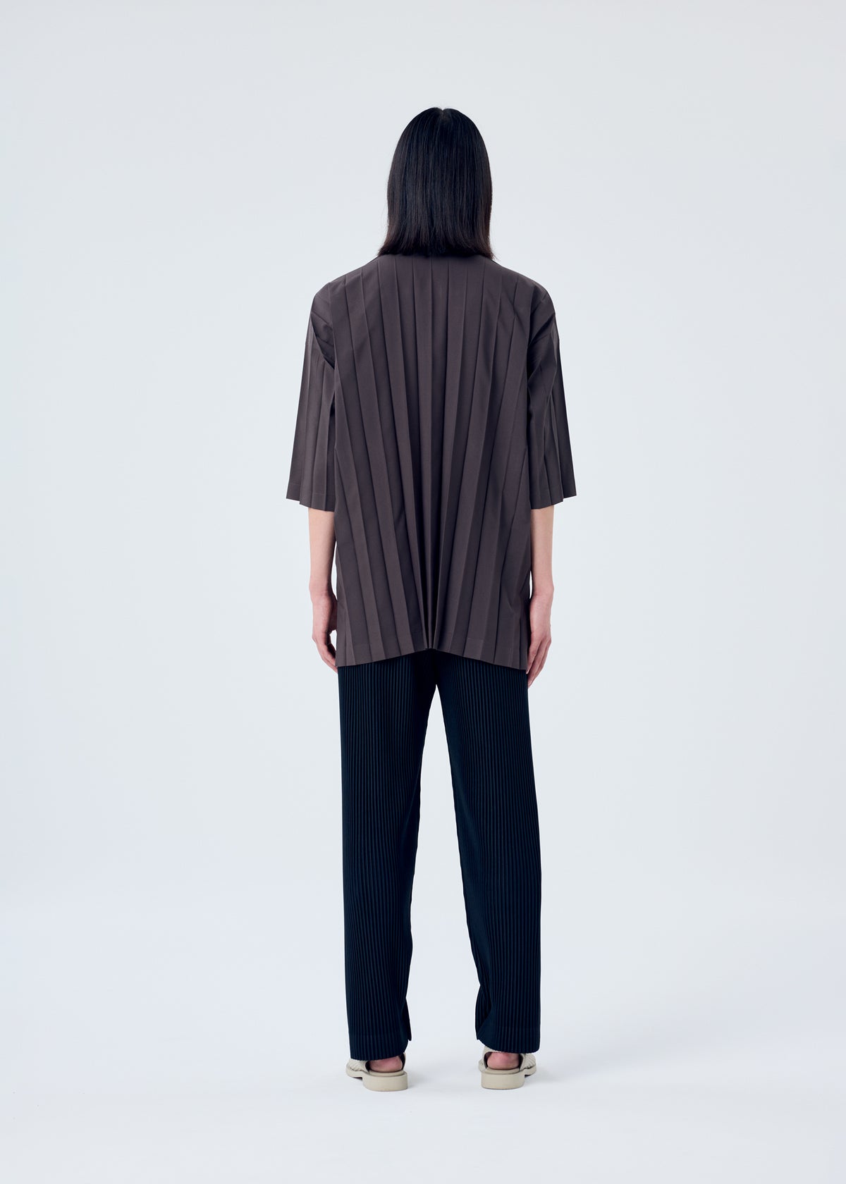 PLEATS BOTTOMS 1、メンズ_パンツ、着用画像3