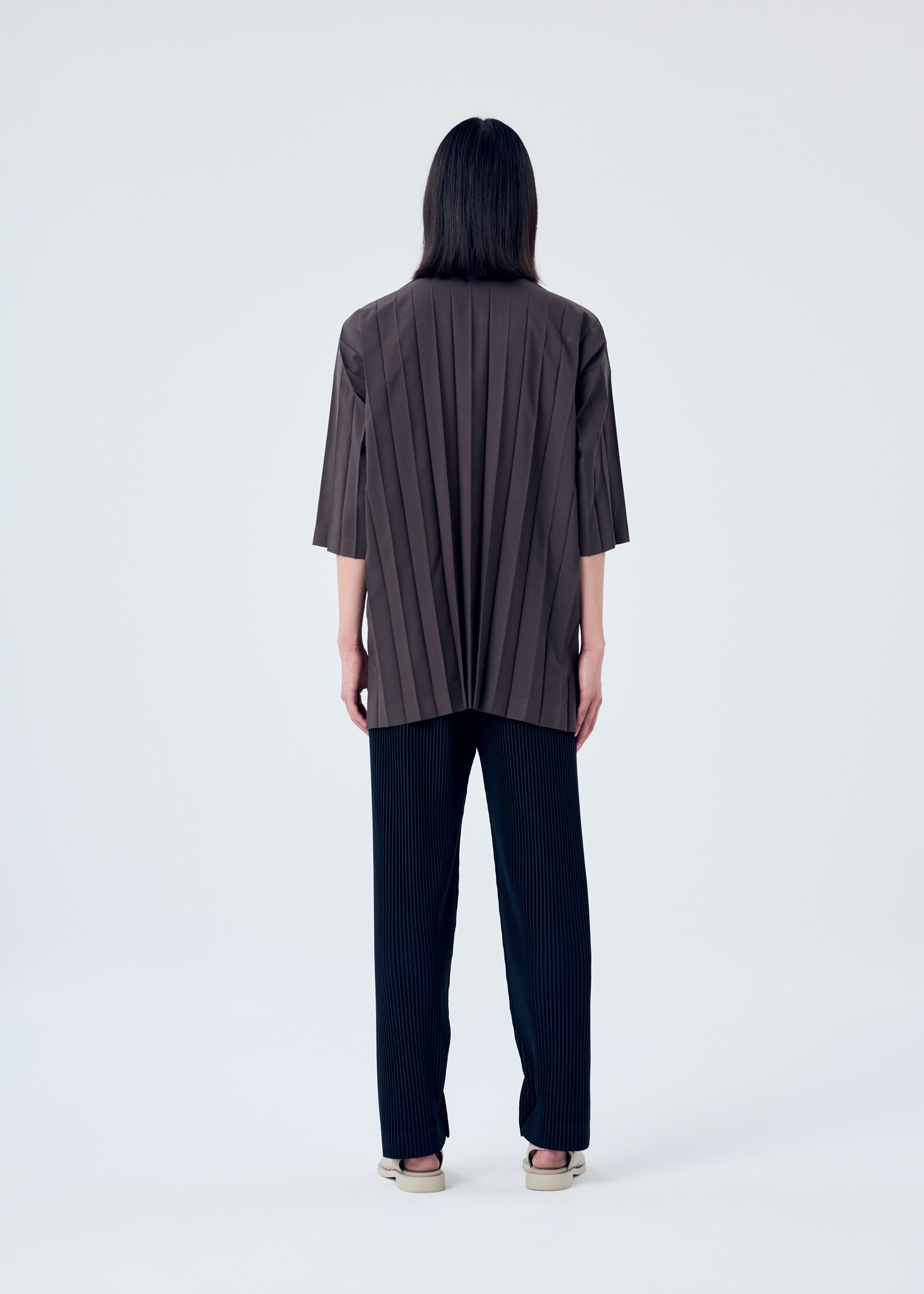 PLEATS BOTTOMS 1、メンズ_パンツ、着用画像3