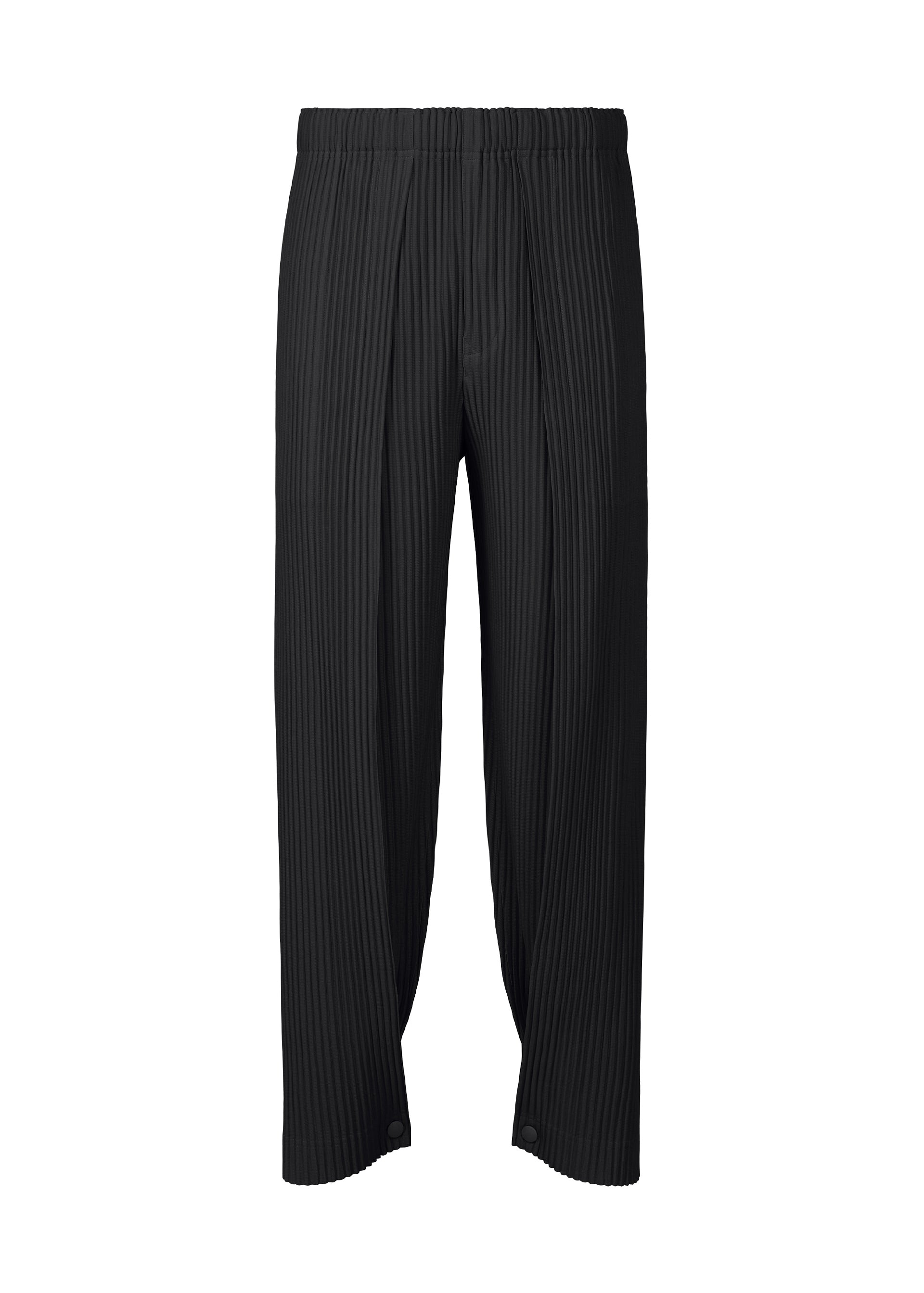 PLEATS BOTTOMS 1、メンズ_パンツ、ブラック