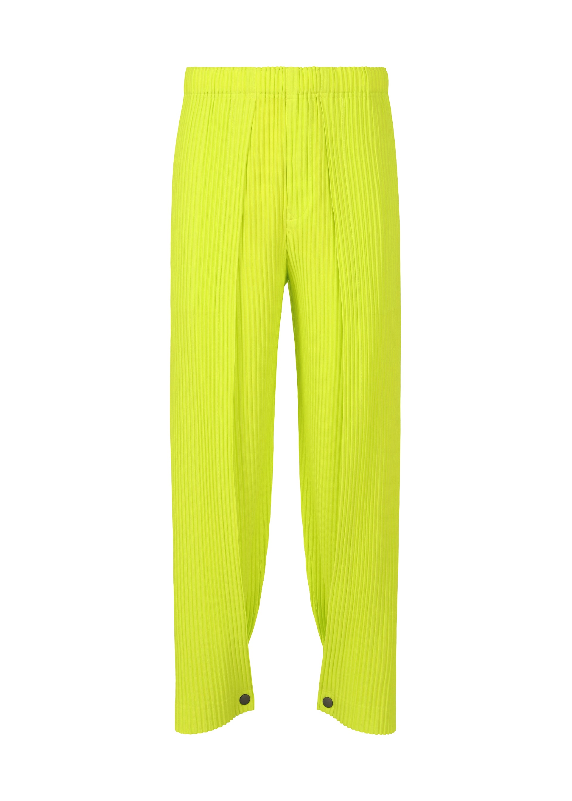 PLEATS BOTTOMS 1、メンズ_パンツ、イエロー