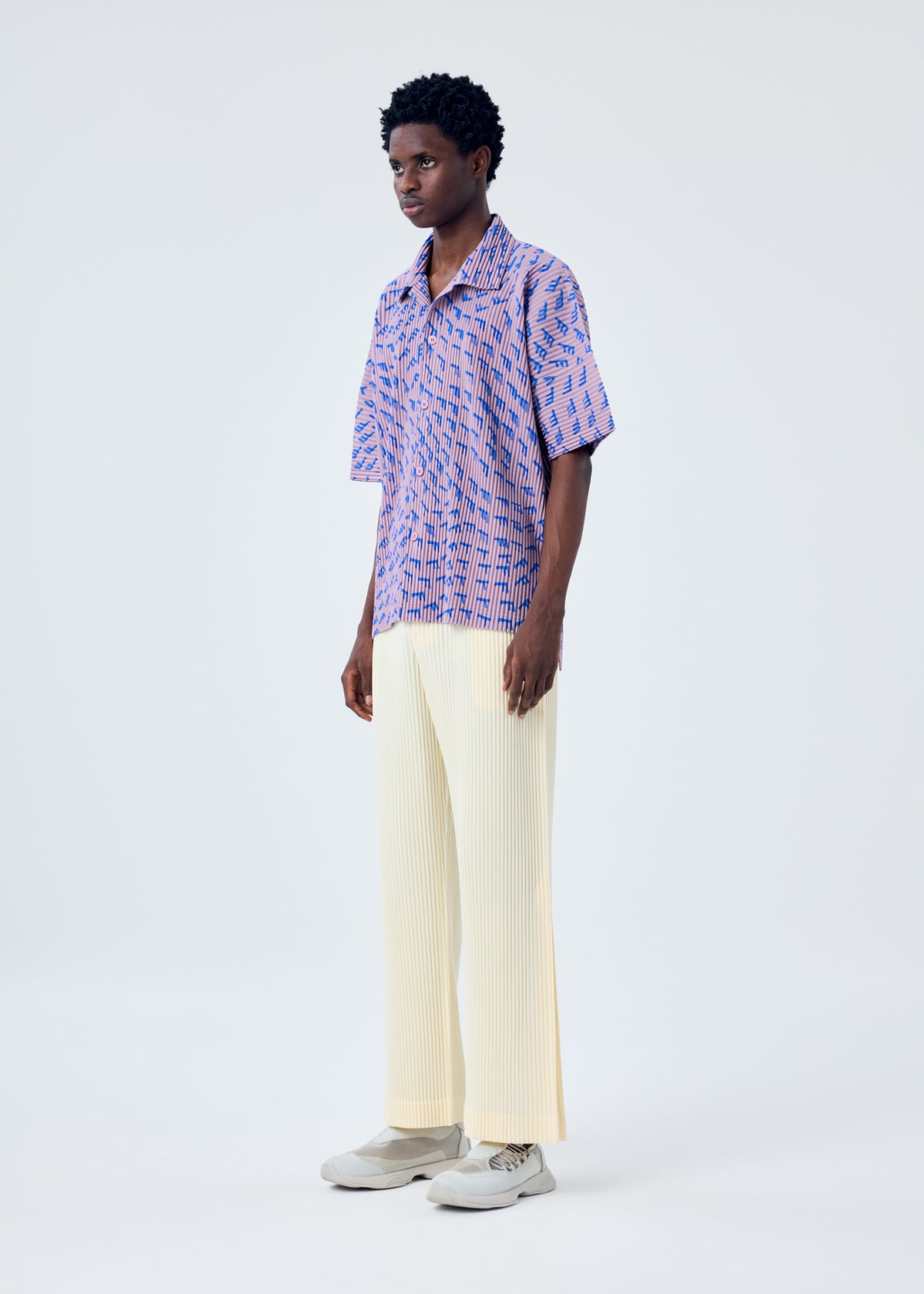 PLEATS BOTTOMS 3、メンズ_パンツ、着用画像2