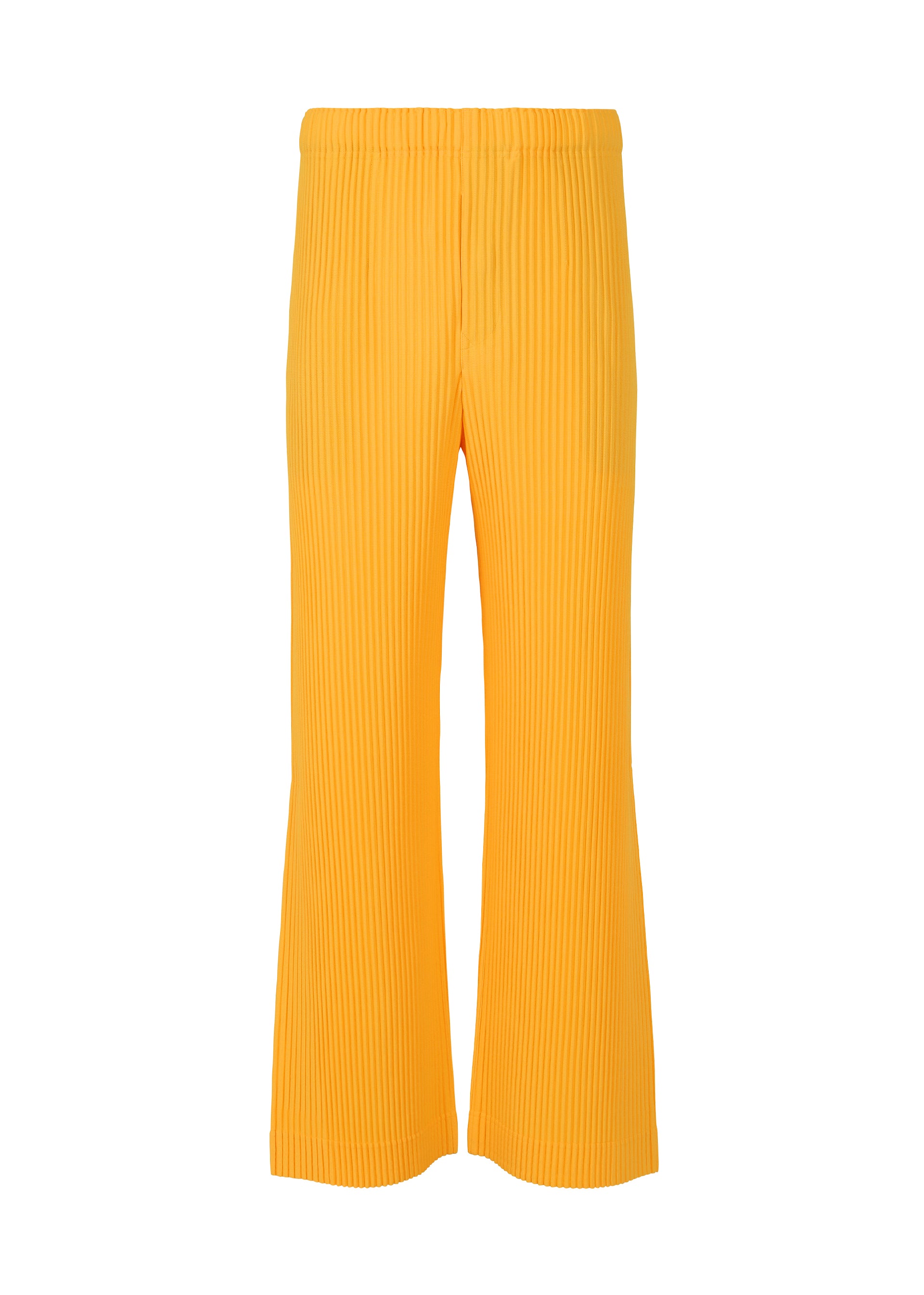 PLEATS BOTTOMS 3、メンズ_パンツ、イエロー