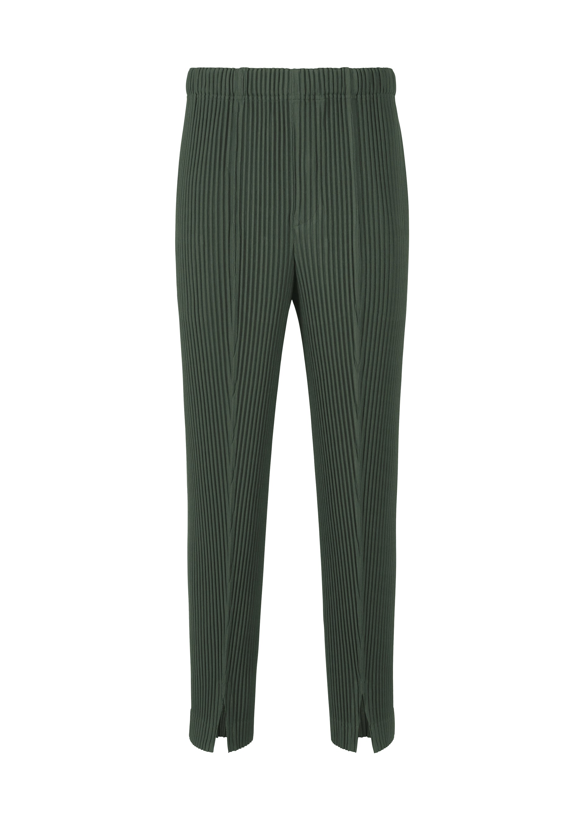 PLEATS BOTTOMS 2、メンズ_パンツ、グリーン
