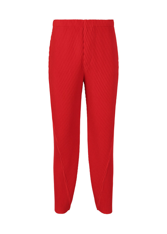 PLEATS BOTTOMS 2、メンズ_パンツ、レッド