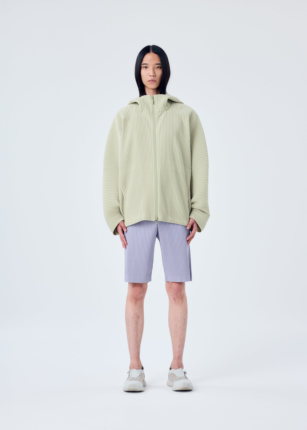 TAILORED PLEATS 2、メンズ_パンツ、着用画像1