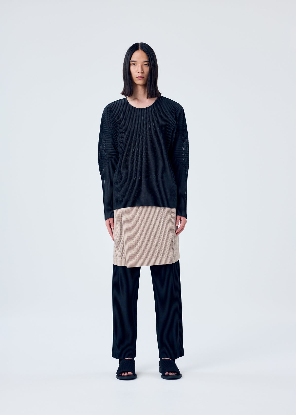 LIGHT MESH、メンズ_スカート、着用画像1