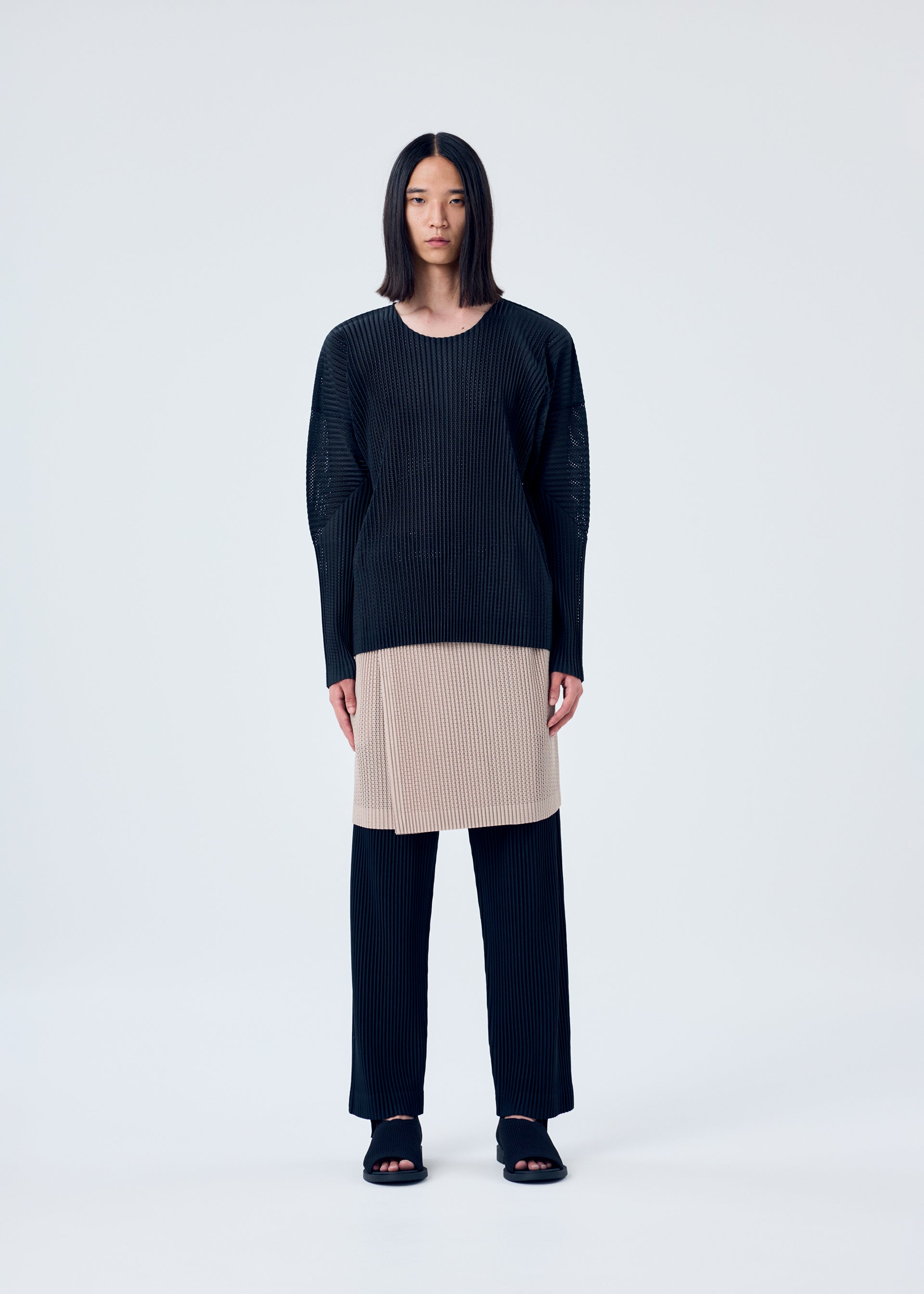 LIGHT MESH、メンズ_スカート、着用画像1