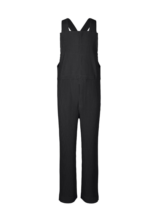 PLEATS BOTTOMS 1、メンズ_ジャンプスーツ、ブラック