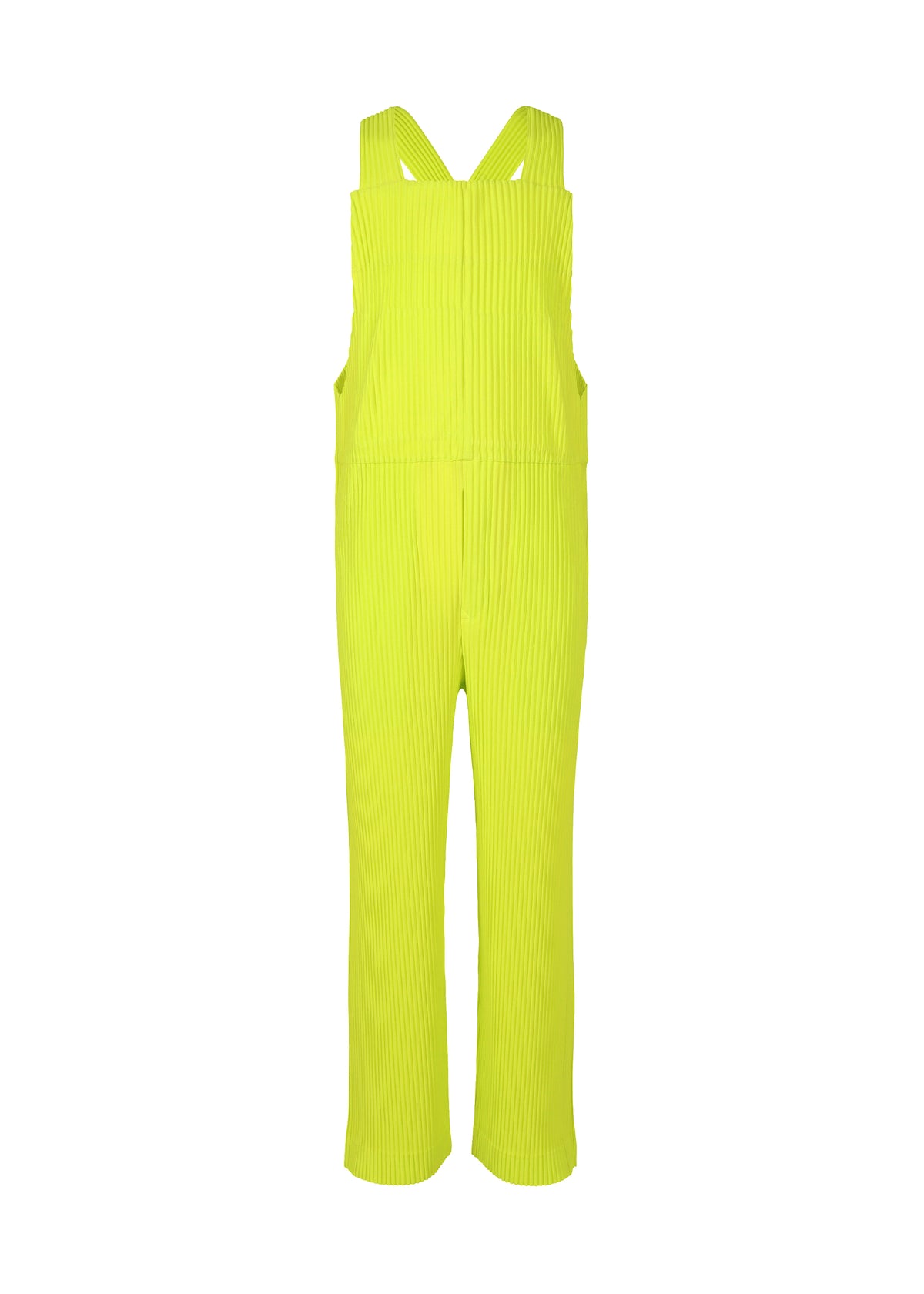 PLEATS BOTTOMS 1、メンズ_ジャンプスーツ、イエロー