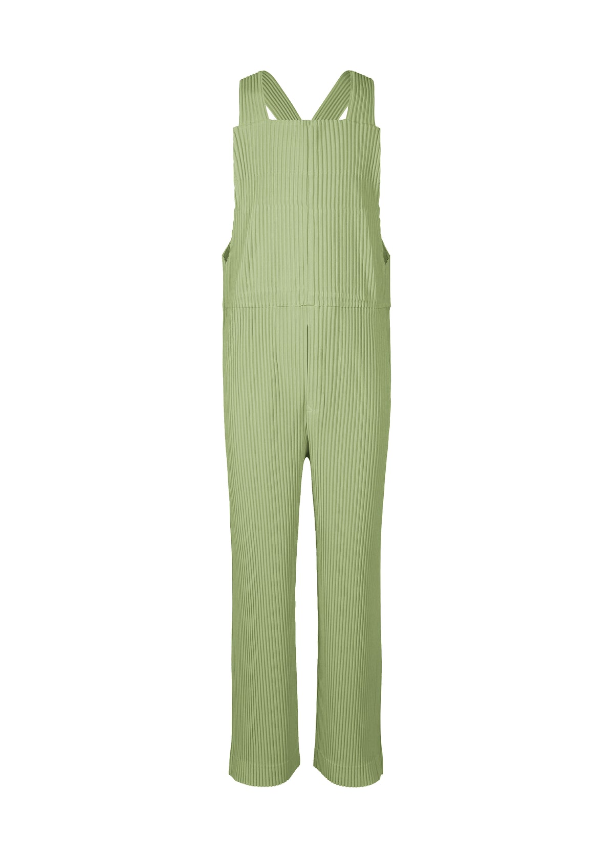 PLEATS BOTTOMS 1、メンズ_ジャンプスーツ、カーキ