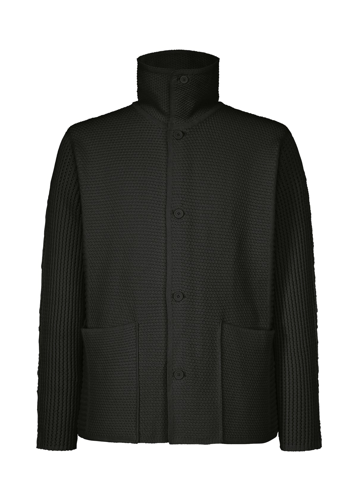 RUSTIC KNIT、メンズ_ニット、ブラック