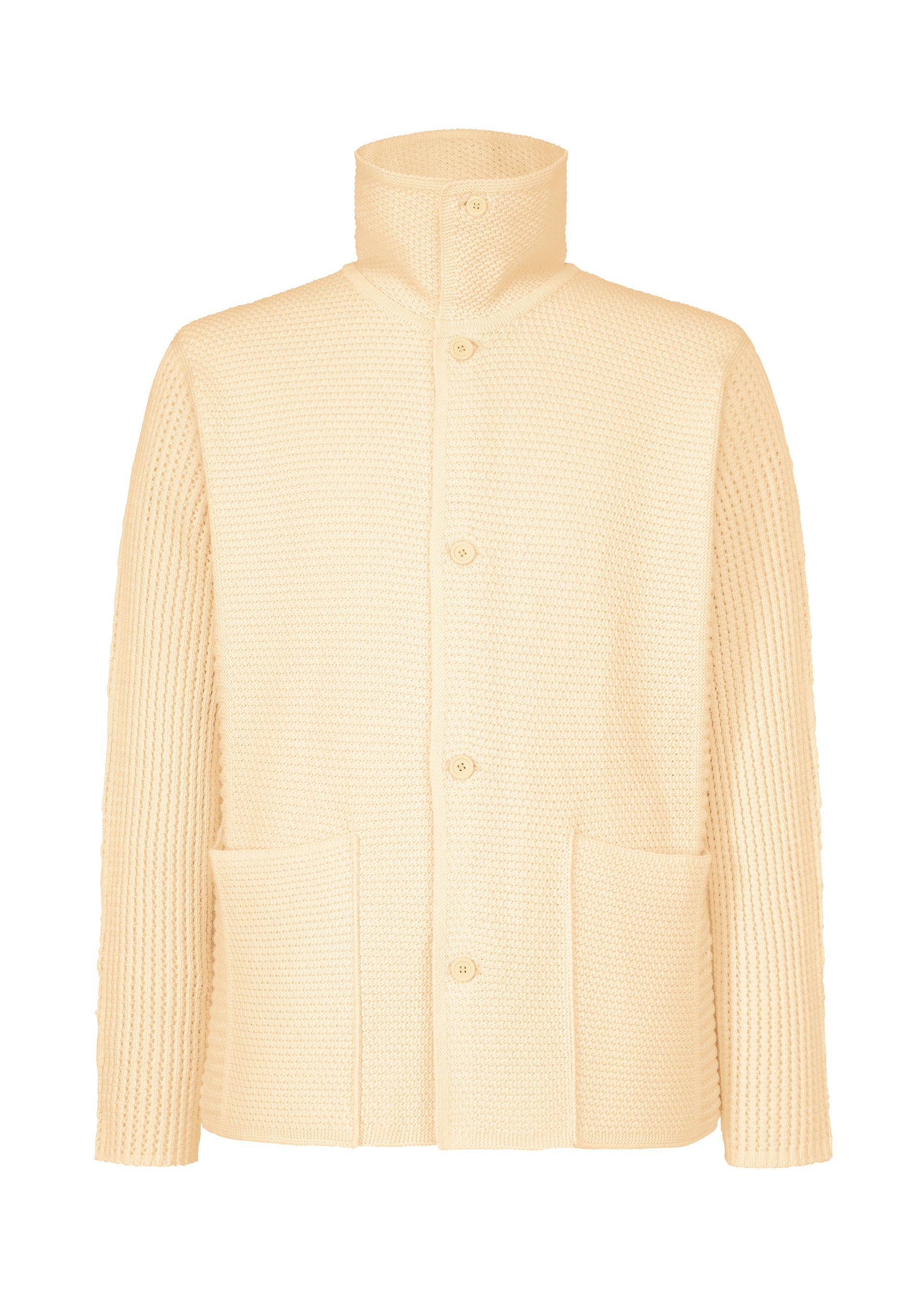 RUSTIC KNIT、メンズ_ニット、ベージュ