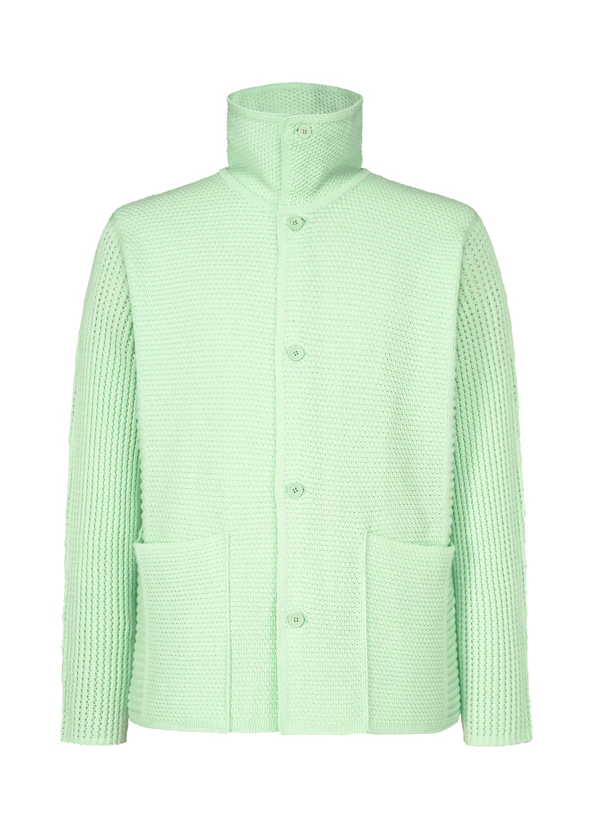 RUSTIC KNIT、メンズ_ニット、グリーン