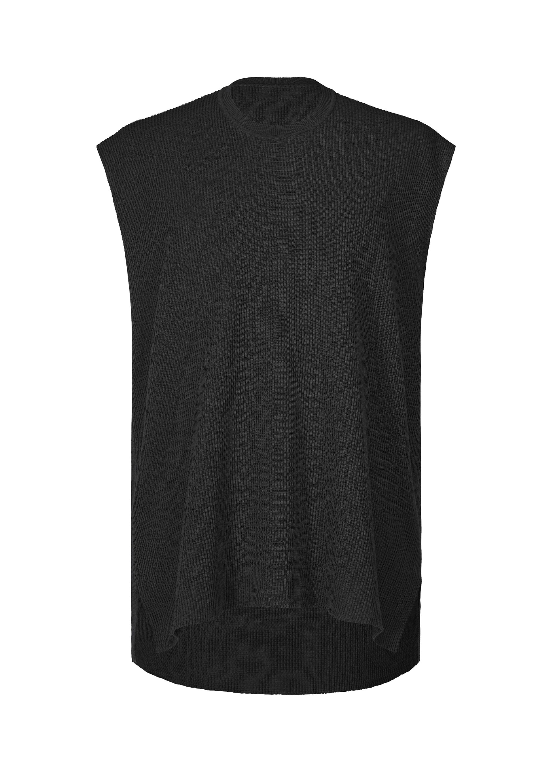 TIGHT TWIST COTTON KNIT、メンズ_ニット、ブラック