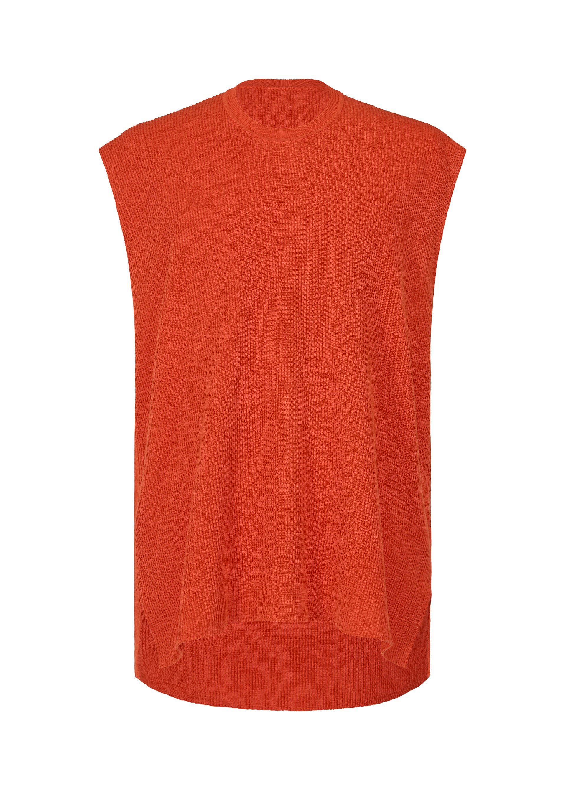TIGHT TWIST COTTON KNIT、メンズ_ニット、レッド