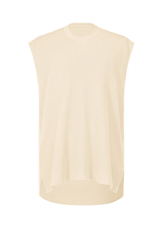 TIGHT TWIST COTTON KNIT、メンズ_ニット、ベージュ
