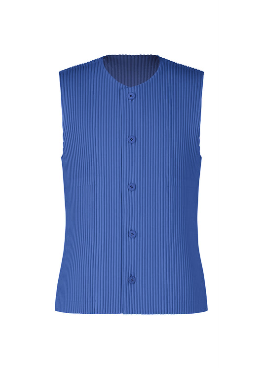 KERSEY PLEATS、メンズ_トップス_ベスト、ブルー
