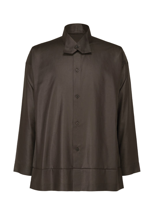 PRESS SHIRT、メンズ_トップス_シャツ、ブラウン