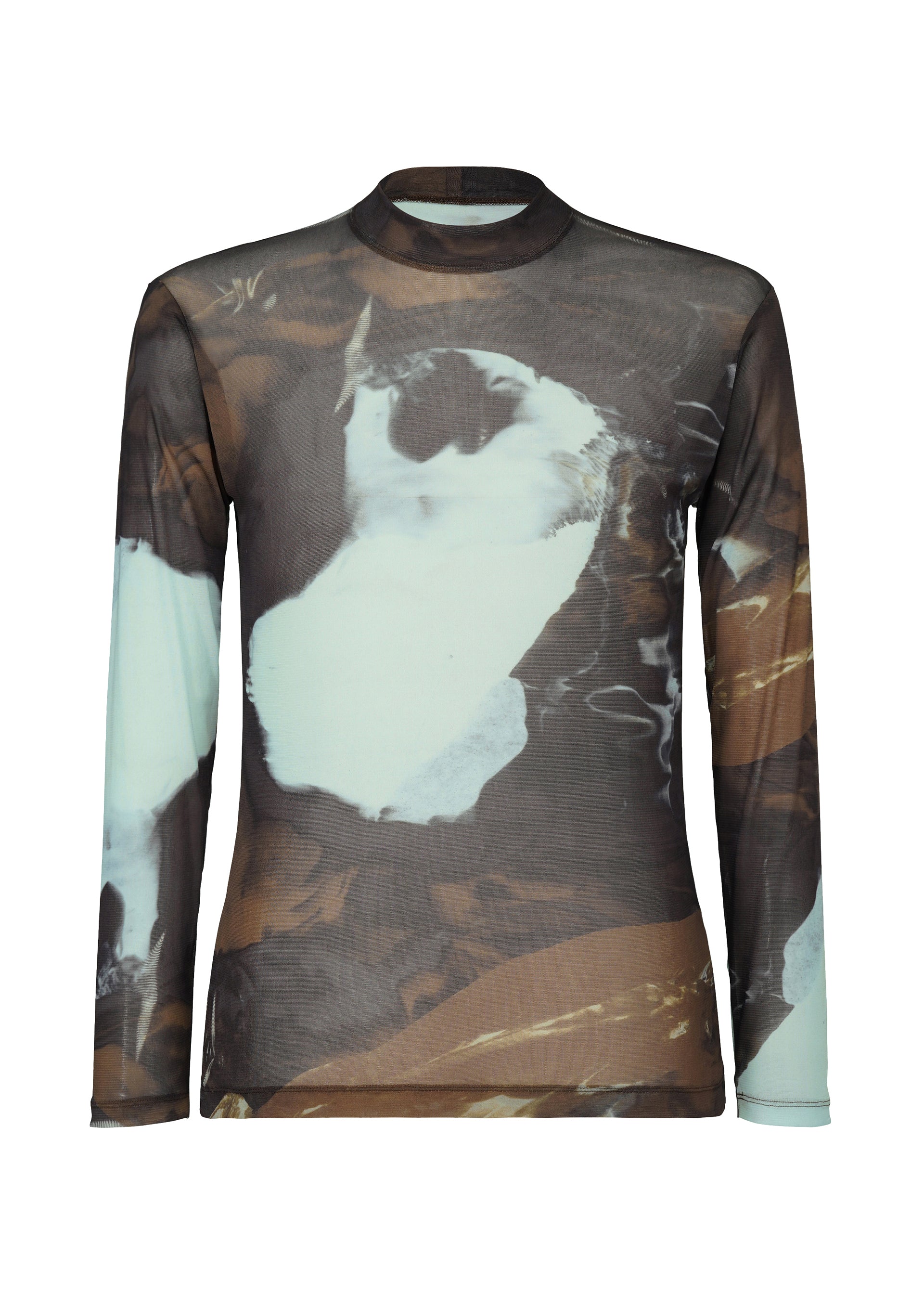 AGATE SHEER、メンズ_トップス_トップ、ブラウン
