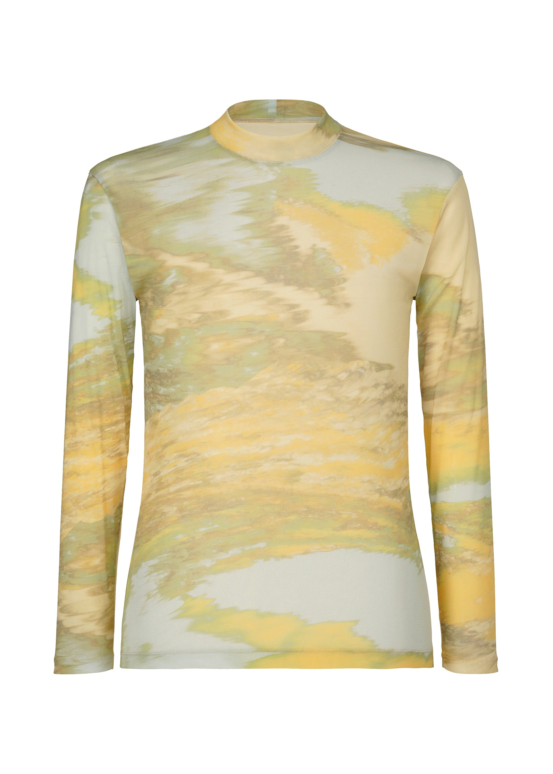 AGATE SHEER、メンズ_トップス_トップ、イエロー
